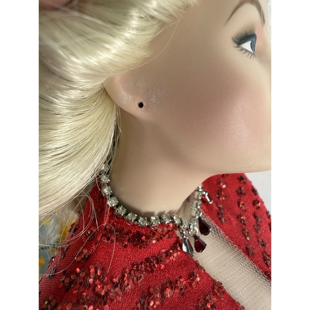 Franklin Heirloom Marilyn Monroe 19"Gentleman Prefer Blondes Figurine w/Stand - Picture 9 of 17